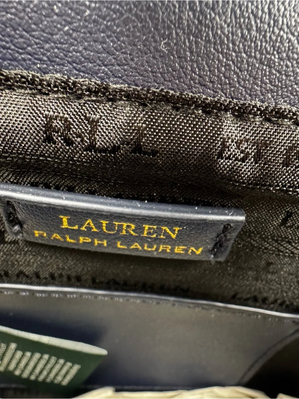 LAUREN RALPH LAUREN Bennington Velvet Envelope Crossbody Evening Bag Navy